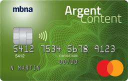 Carte de crédit Mastercardᴹᴰ Platine PlusᴹᴰArgent Content MBNA