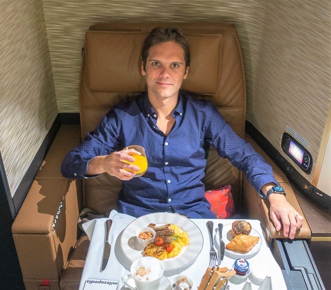 JMV en première classe Etihad