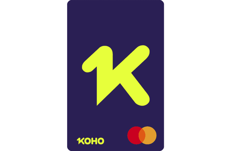 Carte Mastercardᴹᴰ prépayée KOHO Extra