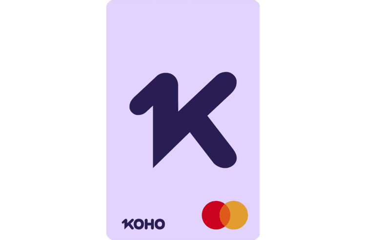 Carte Mastercardᴹᴰ prépayée KOHO Essentiel