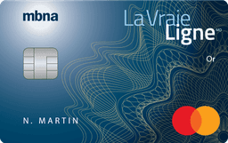 Carte de crédit Mastercardᴹᴰ La Vraie Ligne Orᴹᴰ - Hors Québec
