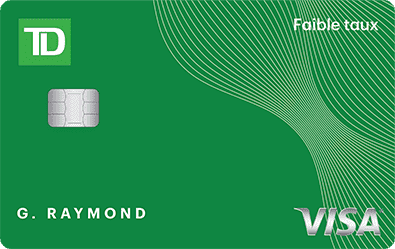 Carte de crédit Visa* TD à faible taux