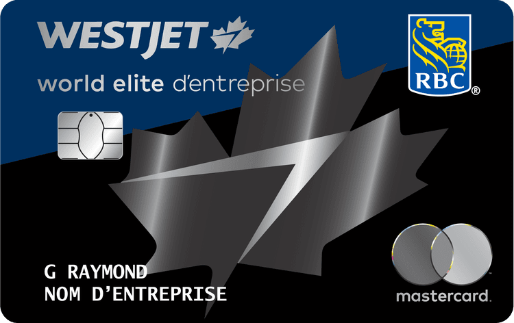 Carte WestJet World Elite Mastercard d’entreprise<sup>‡</sup> RBC<sup>®</sup>