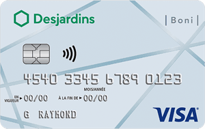 Carte Desjardins Boni Visa
