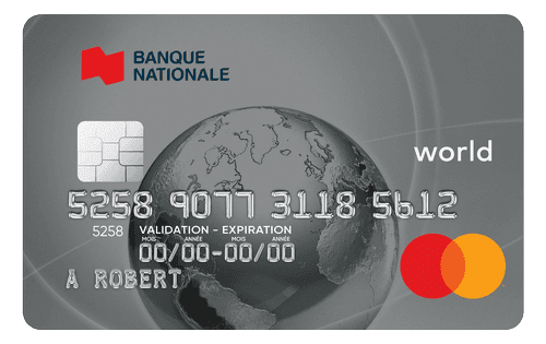 Carte Mastercard World de la Banque Nationale