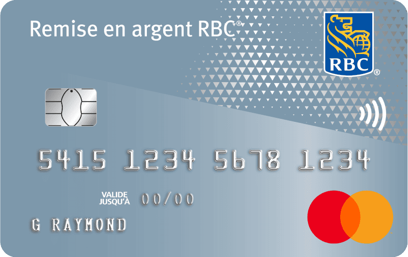 Carte Remise en argent Mastercard RBC