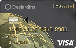 Carte Desjardins Odysséeᴹᴰ Or Visa